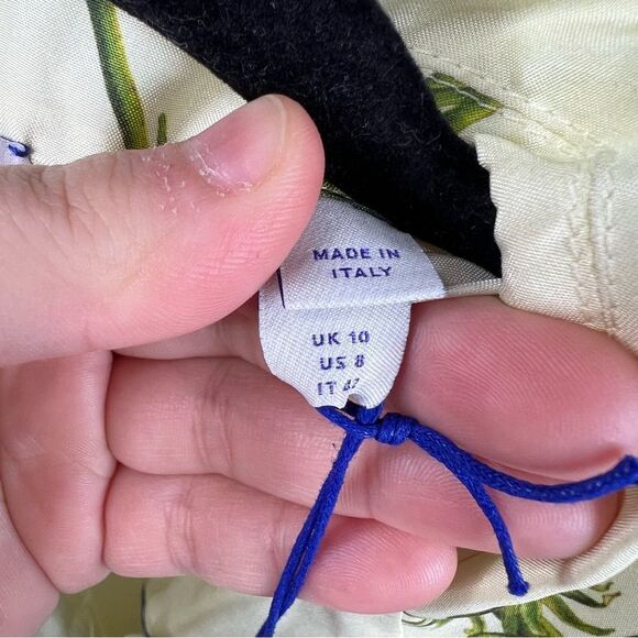 Sz 8 BURBERRY 100% Silk Floral silk poplin pajama shirt NWT $2090 MSRP - Picture 12 of 17